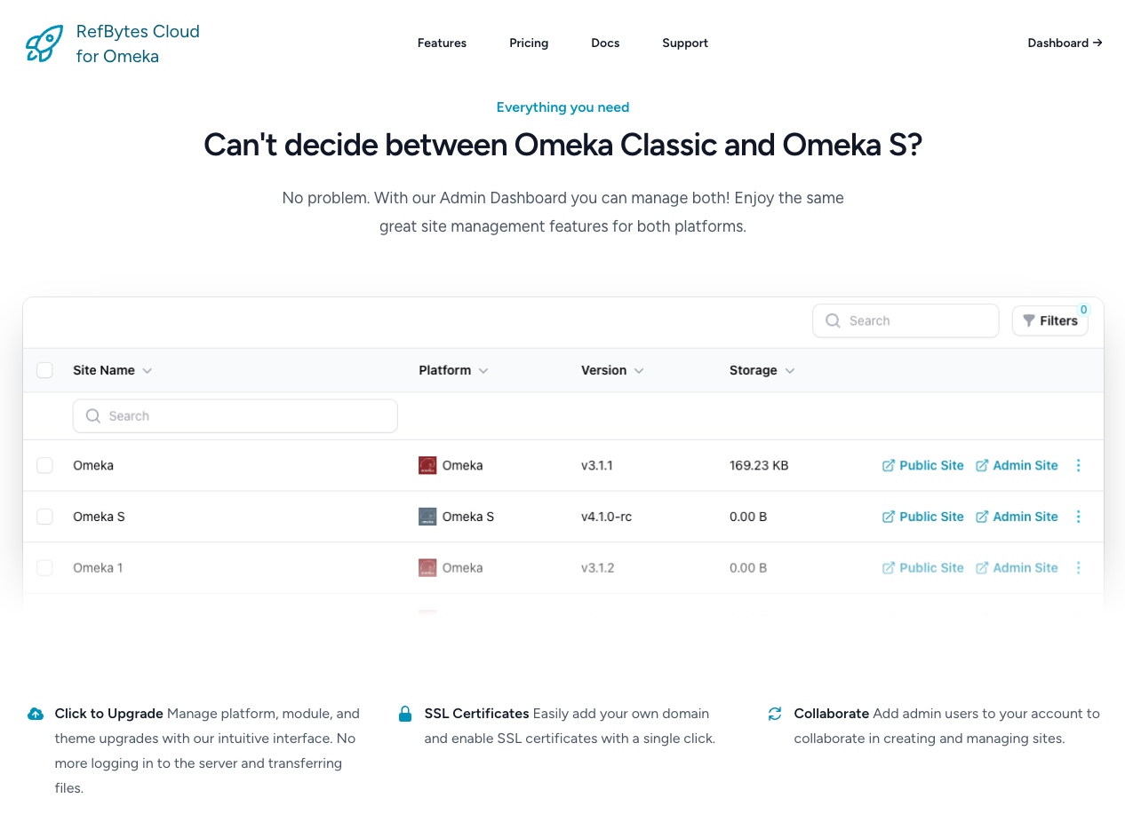 RefBytes Cloud for Omeka